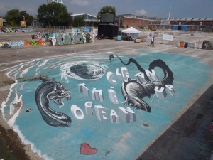 The Ocean Clean-up straat tekening