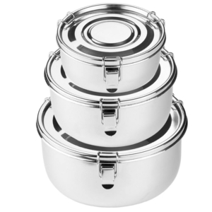 Stainless steel containers