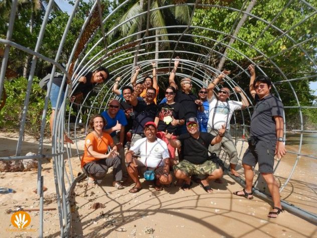 The Coral Day 2018 team in the Domus Hippocampi.