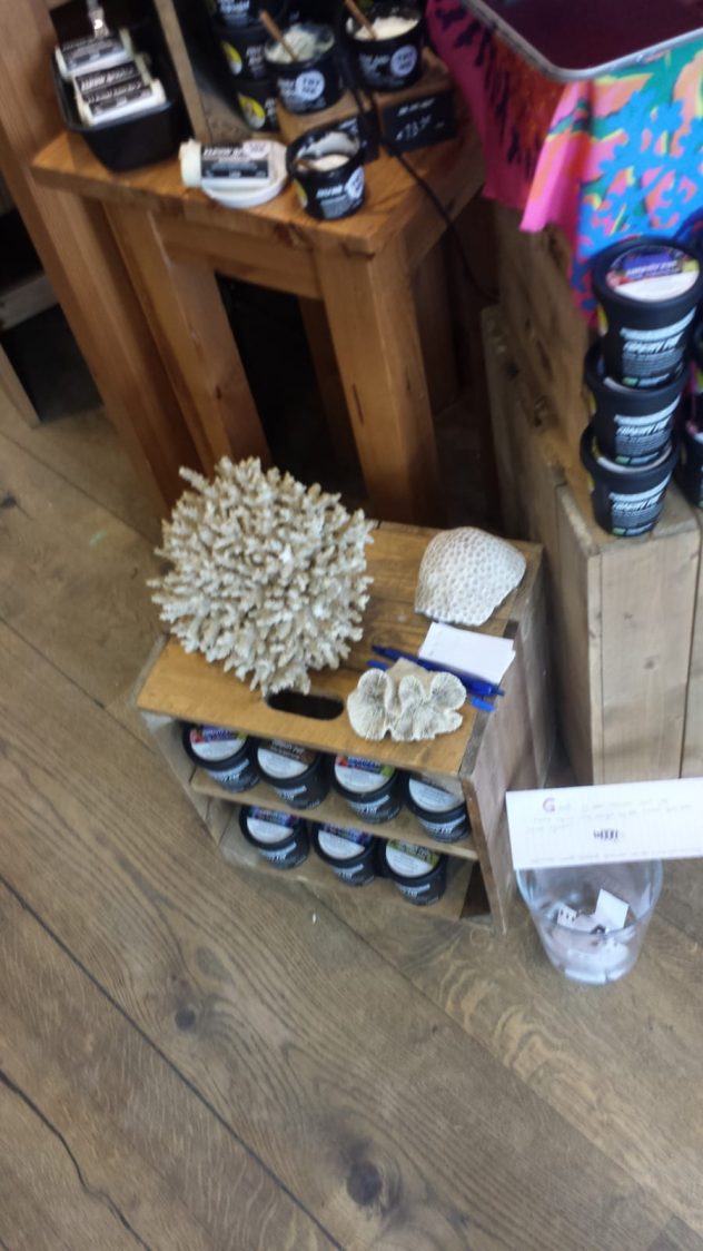 Koraal in de Lush winkel in Den Bosch
