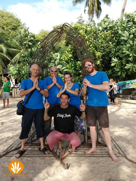 CoralGardening team with Thai Wai hands.