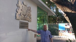 Eindelijk gevonden de ambassade.
