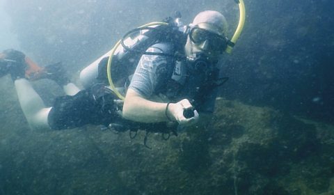 Frank with Aqua Lung and Paralenz
