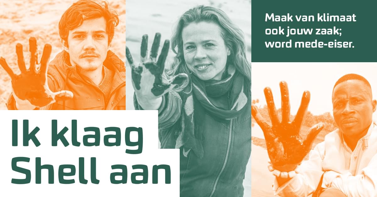 Klimaatzaakshell Ik klaag Shell aan