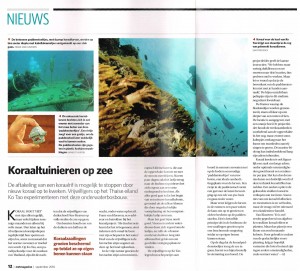 Koraaltuinieren op Zee NWT Magazine - 100901