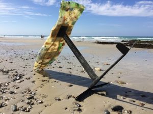 The designed airfoil kite surfboard.