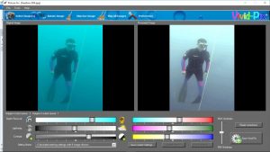 Vera free-diving, adjusted with Picture Fix.