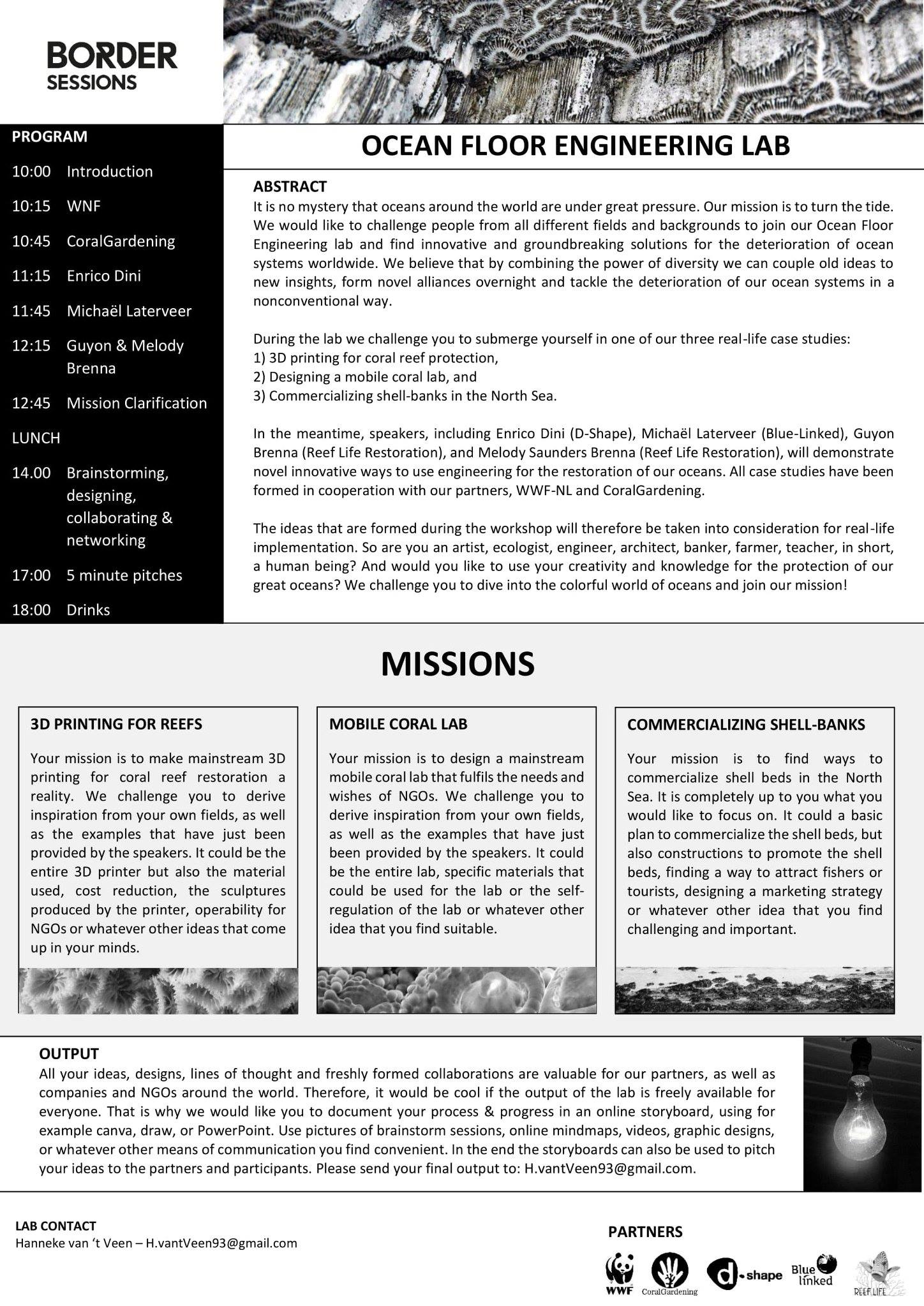 Programma Ocean Floor Lab op Border Sessions