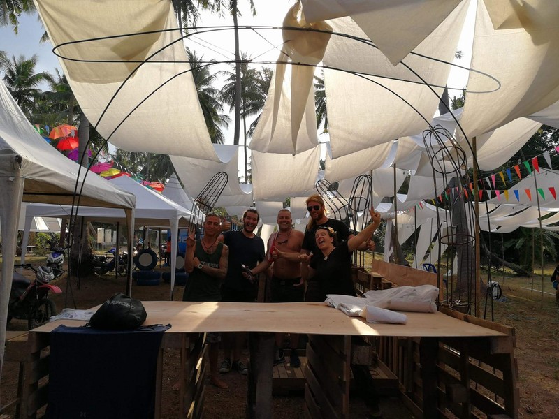 Our booth after a hard day working!