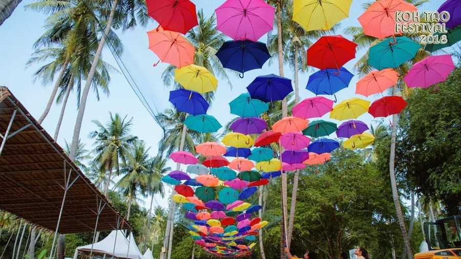 The beautiful decoration on the Save Koh Tao festival.