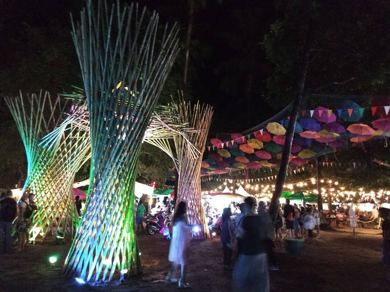 They made a really big effort to decorate the Save Koh Tao festival.