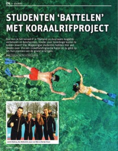 Resource - Studenten battelen met koraalproject